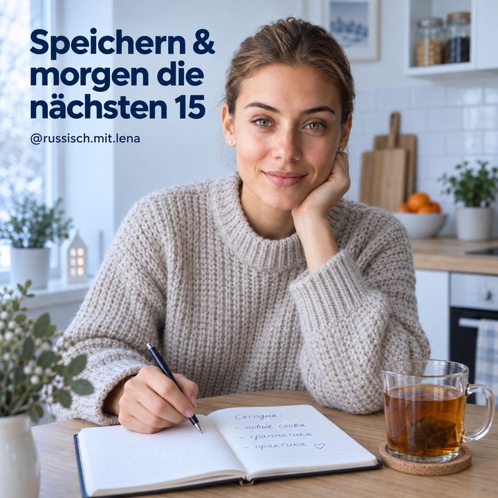 Speichern und morgen die nächsten 15